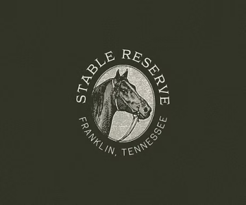 Logo with a horse illustration, text: 'Stable Reserve, Franklin, Tennessee'.
